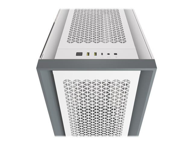 Кутия Corsair 5000D AIRFLOW, 1x USB 3.1/2x USB 3.0, ATX, бяла