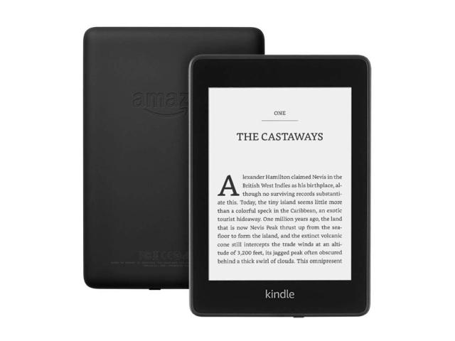 eBook четец Kindle Paperwhite, 6", IPX8, 10 Gen, Черен, Фабрично рециклиран