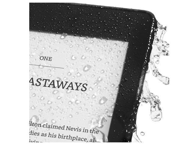 eBook четец Kindle Paperwhite, 6", IPX8, 10 Gen, Черен, Фабрично рециклиран