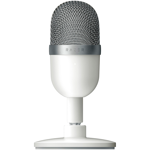 Микрофон Razer Seiren Mini Mercury Edition, USB, бял