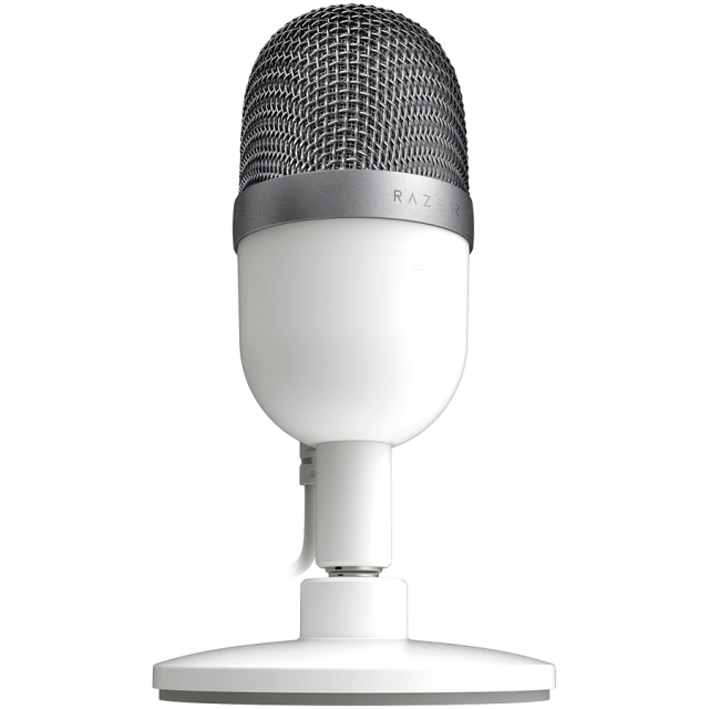Микрофон Razer Seiren Mini Mercury Edition, USB, бял