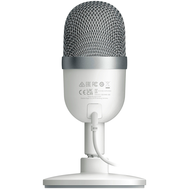 Микрофон Razer Seiren Mini Mercury Edition, USB, бял