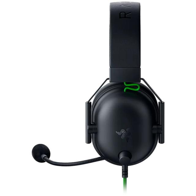 Слушалки Razer Blackshark V2, микрофон, виртуален 7.1 Surround, USB аудио карта, 3.5mm жак, черни