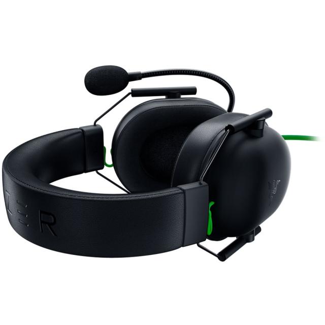 Слушалки Razer Blackshark V2, микрофон, виртуален 7.1 Surround, USB аудио карта, 3.5mm жак, черни