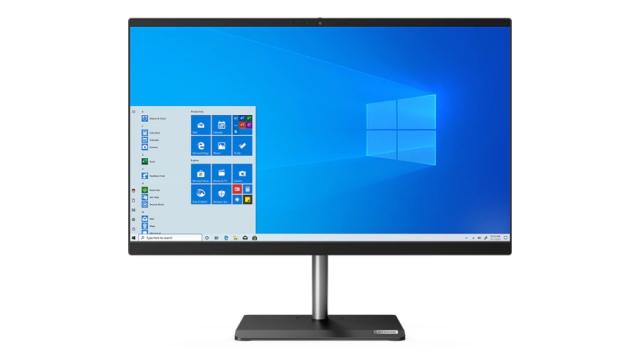 Настолен компютър - всичко в едно Lenovo V30a-24IIL AIO Intel Core i3-1005G1 (1.2GHz up to 3.4GHz, 4MB), 8GB DDR4 3200MHz, 256GB SSD, 23.8" FHD (1920x1080) IPS AG, Intel UHD Graphics, 720p Cam, WLAN, BT, KB, Mouse, VESA, Win 10 pro, 3Y