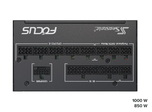 Захранване SEASONIC FOCUS GX-1000 1000W, 80+ Gold PCIe 5.0, Fully Modular