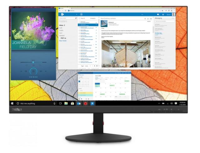 Монитор Lenovo ThinkVision S24q-10 23.8" IPS, QHD (2560x1440), 4ms, 1000:1; 16:9, HDMI, DP, Tilt, Stand
