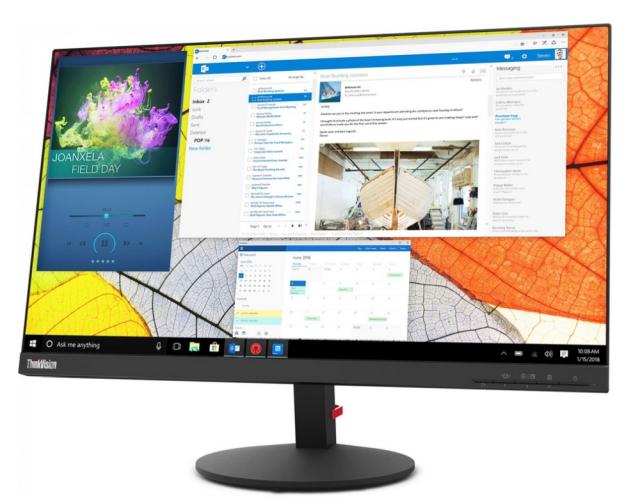 Монитор Lenovo ThinkVision S24q-10 23.8" IPS, QHD (2560x1440), 4ms, 1000:1; 16:9, HDMI, DP, Tilt, Stand