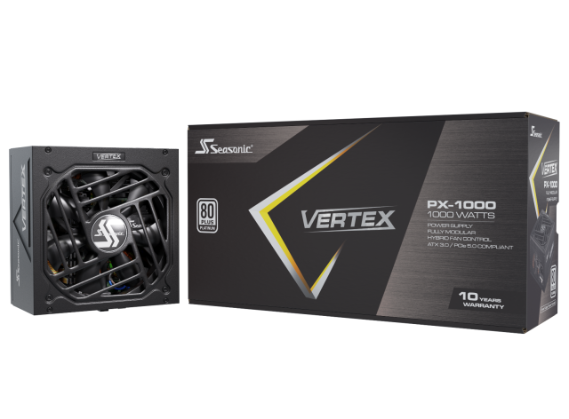 Захранване Seasonic VERTEX PX-1000, 1000W, 80+ Platinum, ATX 3.0, Fully Modular