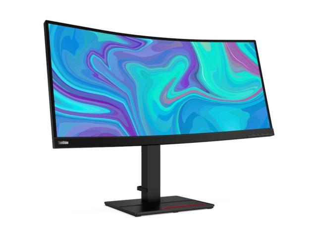 Монитор Lenovo ThinkVision T34w-20 WQHD, Vertical Alignment, Curved, 21:9, 3440x1440, 17 ms, 350 nits, 3000:1, HDMI, DP, USB Type-C Gen1, Tilt, Swivel,Height Adjust Stand