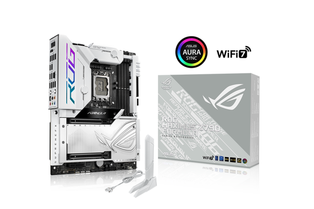 Дънна платка ASUS ROG MAXIMUS Z790 FORMULA, LGA 1700, DDR5, Wi-Fi 7, HDMI, USB Type-C, AURA Sync RGB, ATX