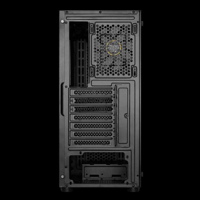 Кутия Gamdias AURA GC3 Mesh, 1 x USB 3.0, 2 x USB 2.0, HD Audio x 1, aRGB, Tempered Glass, ATX, черна