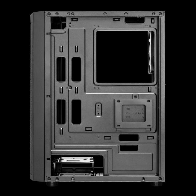 Кутия Gamdias AURA GC3 Mesh, 1 x USB 3.0, 2 x USB 2.0, HD Audio x 1, aRGB, Tempered Glass, ATX, черна