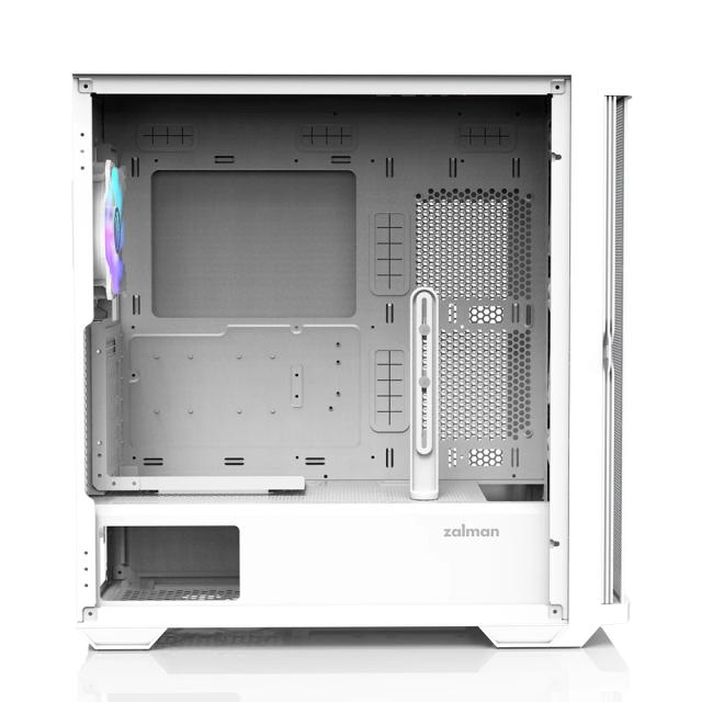 Кутия Zalman Z10 DUO White, 1 x USB 3.1 Type-C 2 x USB 3.0, HD Audio Mic/Headphones, Mesh/Tempered Glass, EATX , бяла