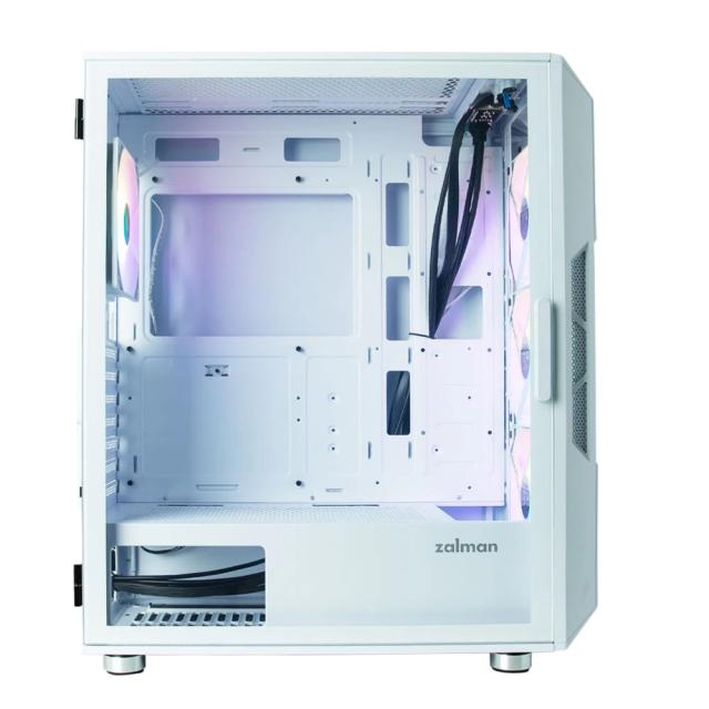 Кутия Zalman  I3 NEO RGB, Mesh, 2 x USB 3.0 1 x USB 2.0 HD Audio x 1, ATX, Бяла