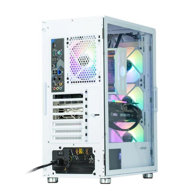 Кутия Zalman  I3 NEO RGB, Mesh, 2 x USB 3.0 1 x USB 2.0 HD Audio x 1, ATX, Бяла