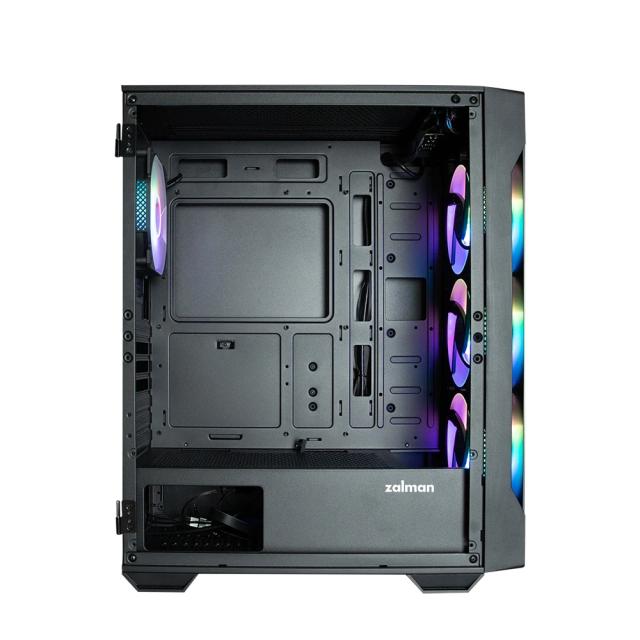 Кутия Zalman  I3 NEO TG Black aRGB, 2 x USB 3.0 1 x USB 2.0 HD Audio x 1, Tempered Glass, ATX