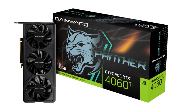 Видео карта Gainward RTX4060 TI PANTHER 16G GDDR6, 128-bit, PCIe 4.0, 3x DP, HDMI 