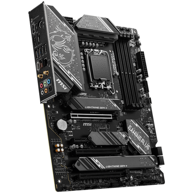 Дънна платка MSI Z790 GAMING PLUS WIFI, LGA1700, INTEL Z790, 4xDDR5, 3.0 x16 slot, 4x M.2 slots, 1x USB 3.2 Gen 2 (Type-C), 4x USB 3.2 Gen 1, 1x HDMI, 1x DP, 2.5G LAN,7.1 Audio, ATX