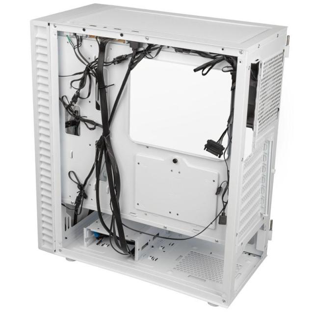 Кутия Kolink Observatory HF ARGB TG Mid-Tower, 2 x USB 2.0, 1 x USB 3.0, HD Audio, Mini-ITX / Micro-ATX / ATX , Бяла