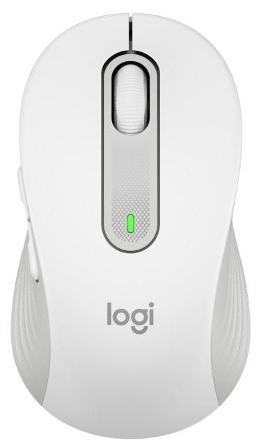 Безжична Мишка Logitech Signature M650 L for Business, оптична (4000 dpi), Off-white Large, Бяла