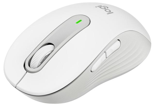 Безжична Мишка Logitech Signature M650 for Business, Bluetooth/Wireless, оптична (4000 dpi), Off-white Medium, GRAPHITE