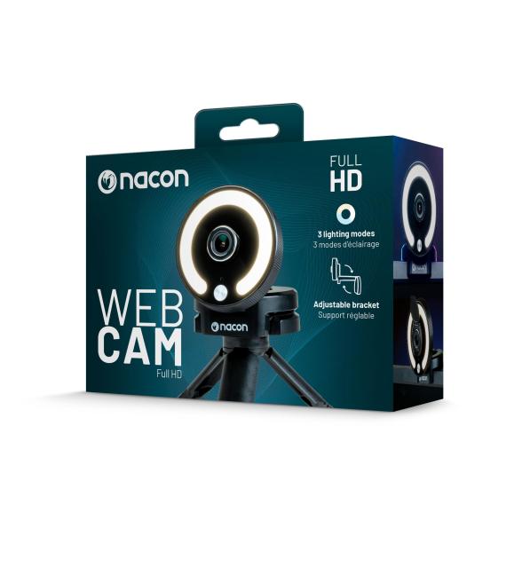 Уеб камера Nacon PC WEBCAM RING LIGHT, 1080p (1920 x 1080), USB