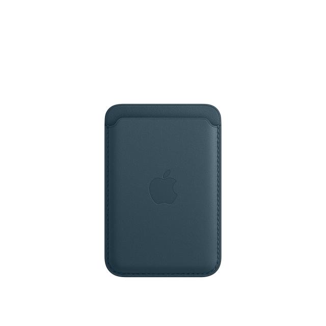 Калъф Apple iPhone Leather Wallet with MagSafe - Baltic Blue (Seasonal Fall 2020)
