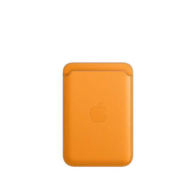 Калъф Apple iPhone Leather Wallet with MagSafe - California Poppy (Seasonal Fall 2020)
