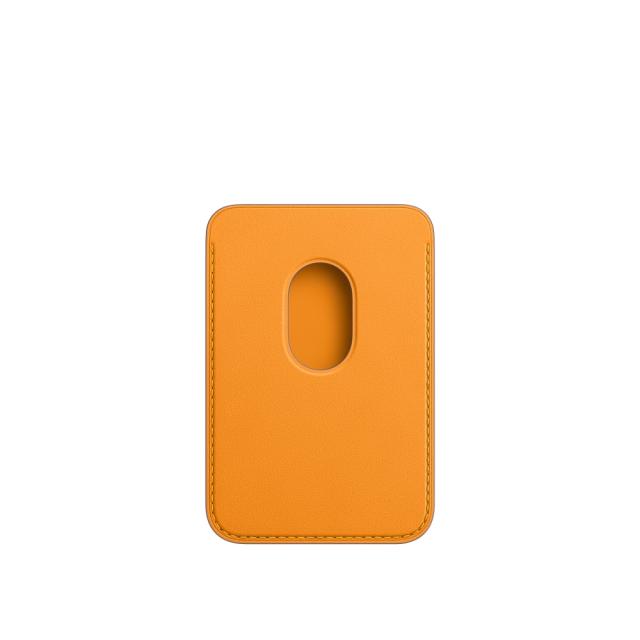 Калъф Apple iPhone Leather Wallet with MagSafe - California Poppy (Seasonal Fall 2020)