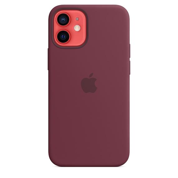 Калъф Apple iPhone 12 mini Silicone Case with MagSafe - Plum (Seasonal Fall 2020)
