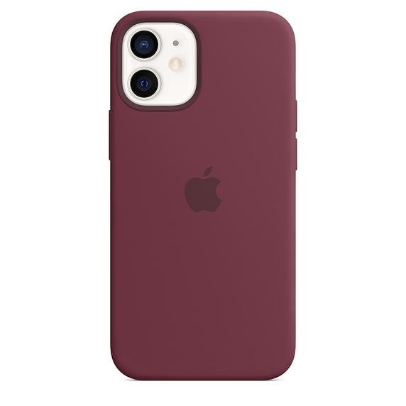 Калъф Apple iPhone 12 mini Silicone Case with MagSafe - Plum (Seasonal Fall 2020)