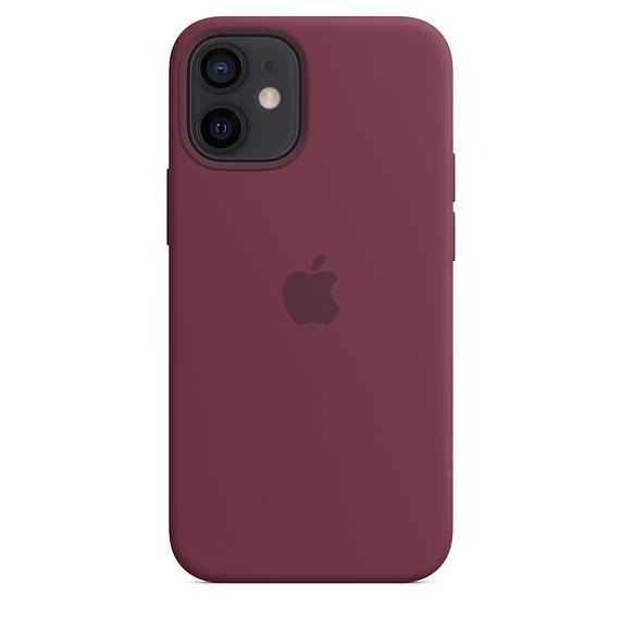 Калъф Apple iPhone 12 mini Silicone Case with MagSafe - Plum (Seasonal Fall 2020)