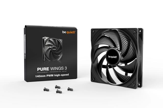 Вентилатор be quiet! Fan 140mm, Pure Wings 3 140mm, 4-pin PWM high-speed