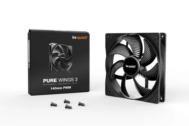 Вентилатор be quiet! Fan 140mm, Pure Wings 3 140mm, 4-pin PWM