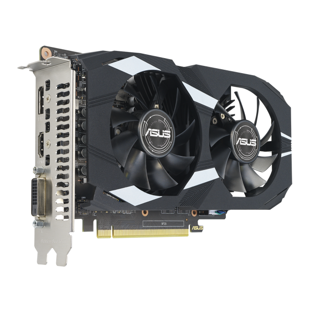 Видеокарта ASUS Dual GeForce GTX 1650 EVO OC 4GB GDDR6, 128-bit, DVI, HDMI, DP