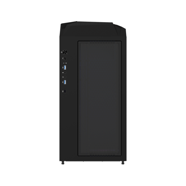 Кутия Gigabyte C301 Black V2, Tempered Glass, Mid-Tower, RGB Fusion, USB 3.1 Gen2 Type-C x1, USB 3.0 x2, Audio, Mini ITX / Micro ATX / ATX / E-ATX