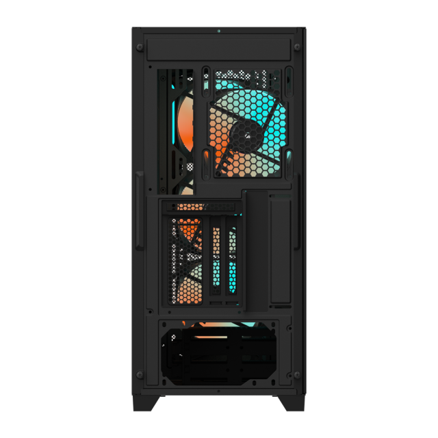 Кутия Gigabyte C301 Black V2, Tempered Glass, Mid-Tower, RGB Fusion, USB 3.1 Gen2 Type-C x1, USB 3.0 x2, Audio, Mini ITX / Micro ATX / ATX / E-ATX