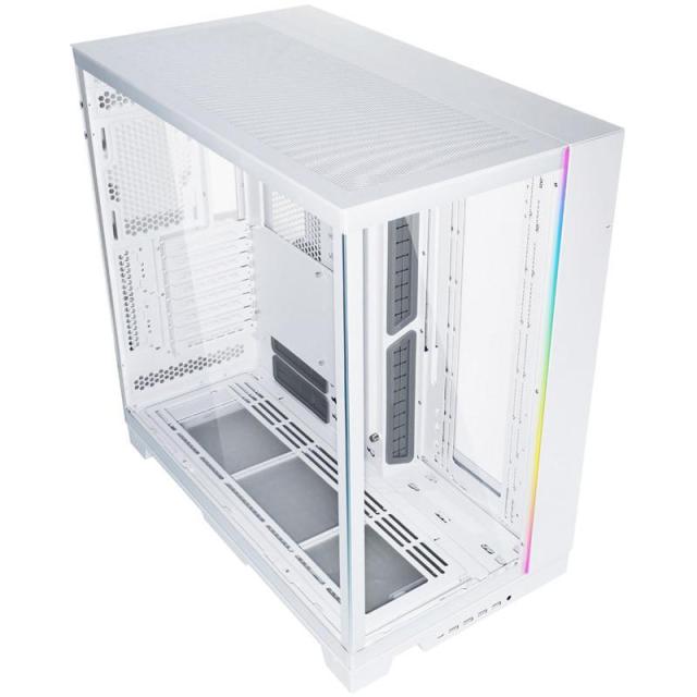 Кутия Lian Li PC-O11 Dynamic EVO XL, Full-Tower, Tempered Glass, 4 x USB 3.0, 1 x USB Type-C, 1 x Audio, E-ATX (Under 280mm)/ATX/Micro-ATX/Mini-ITX, Бяла
