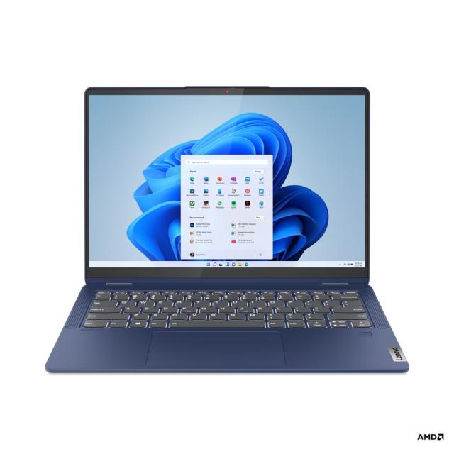 Лаптоп Lenovo IdeaPad Flex 5 14ABR8, 14.0" (35.56 cm), Full HD+, Touch Screen, AMD Ryzen 5 7530U (2.0/4.5GHz, 16M), 16GB DDR4, 512GB SSD PCIe 4.0, Windows® 11 Home