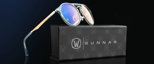 Комплект Очила + калъф GUNNAR x World of Warcraft Alliance Edition Blue Crystal - Amber