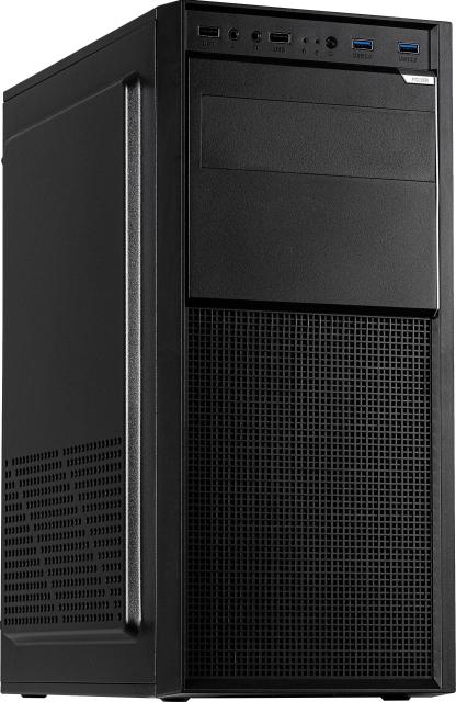 Кутия за компютър Inter Tech A-301 Quad, 2x USB 3.0, 2x USB 2.0, Mid-Tower, ATX