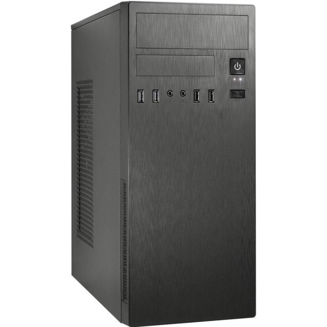 Кутия за компютър Inter Tech IT-2812 Business, 2x USB 3.0, 2x USB 2.0, Mid-Tower, Mini-ITX, Micro-ATX, ATX