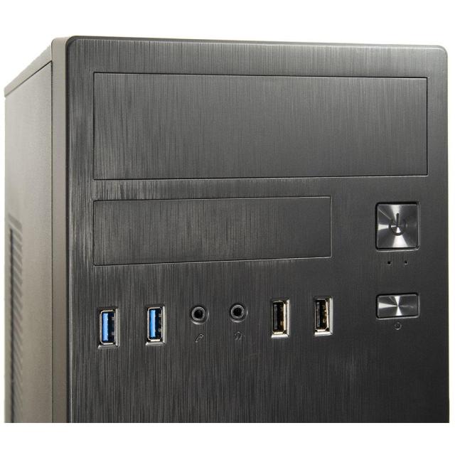 Кутия за компютър Inter Tech IT-2812 Business, 2x USB 3.0, 2x USB 2.0, Mid-Tower, Mini-ITX, Micro-ATX, ATX