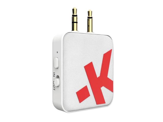 Bluetooth адаптер Skross, 3.5 mm jacks, Бял