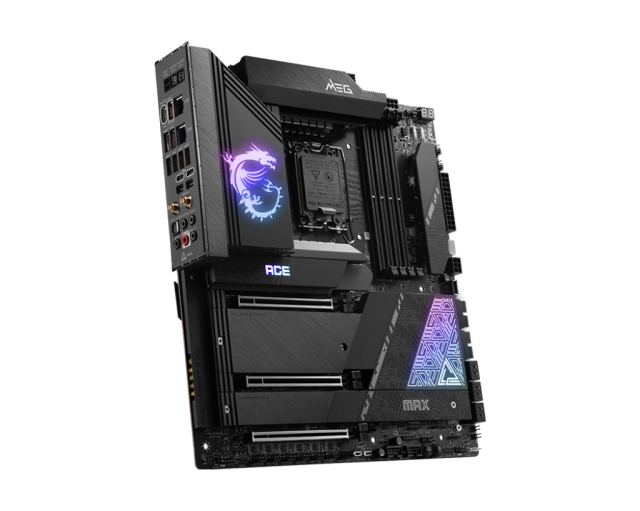 Дънна платка MSI MEG Z790 ACE MAX, Z790, LGA1700, DDR5, PCI-E 4.0, 6x SATA 6Gb/s, 5x M.2 slots, 3x USB 3.2 Gen2 Type-C, 2x 2.5G LAN, Wi-Fi7 / Bluetooth, E-ATX