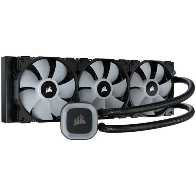 Охладител за процесор CORSAIR H150 RGB, 360mm Radiator, Liquid CPU Cooler, AMD/Intel