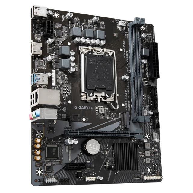 Дънна платка GIGABYTE H610M K, LGA1700, 2x DDR4, 1 x M.2, 4 x SATA 6Gb/s, HDMI, mATX