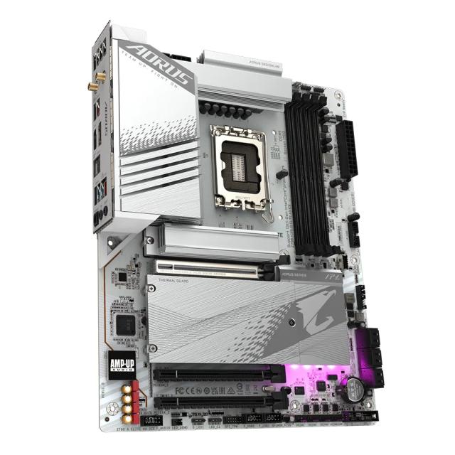 Дънна платка GIGABYTE Z790 A ELITE AX ICE, LGA1700, 4x DDR5, 4 x M.2, 6 x SATA 6Gb/s, WIFI 6, USB Type-C, HDMI, DP, ATX