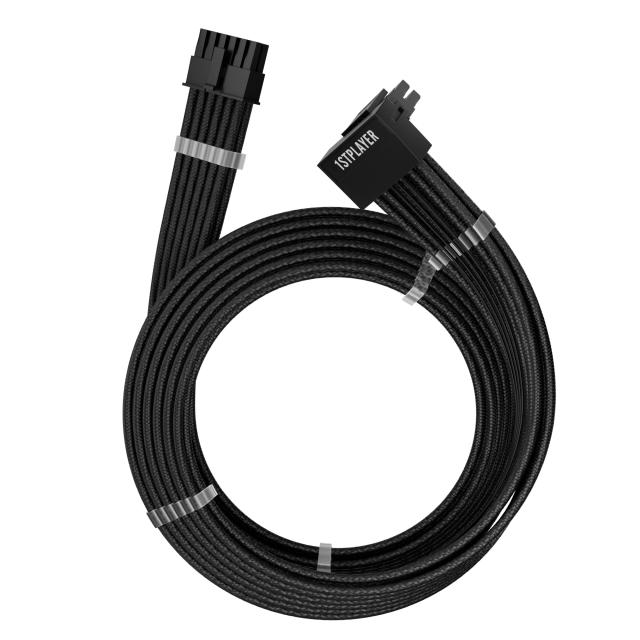 Модулен кабел 1stPlayer Custom Sleeved Modding Cable Black - PCIe 5.0 12VHPWR M/M